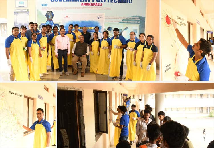 School Wall painting activity Vizag